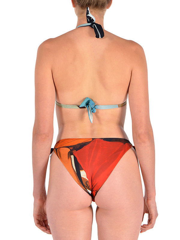 Bikini Menaggio BI(ki)NI® - Due Signori  PROMOZIONE !Made in Italy Bikini stampa Vintage dai poster del Lago di Como  con reggiseno triangolo fisso. Sottoseno alto 3 cm. Slip intero Double