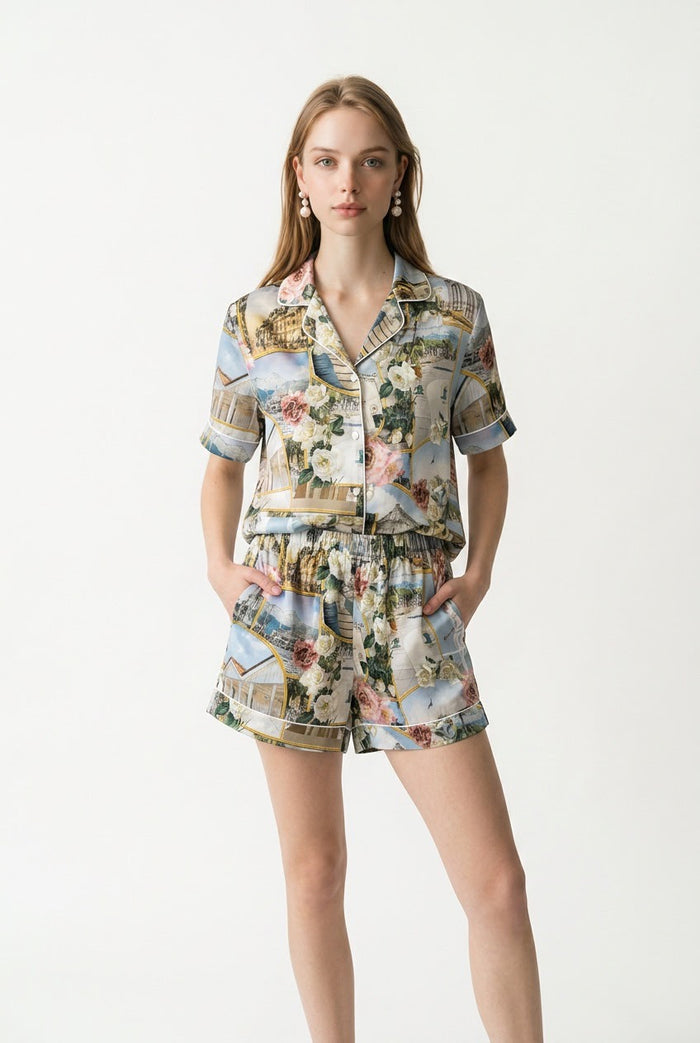 Calzoncini Donna in Cotone e in Seta Disegno Forte Made in ITALY