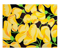 Tovagliette americane Fiore Giallo in PVC di BIkiNI Made in Italy lavabili stampe esclusive POP cm 40x cm 30