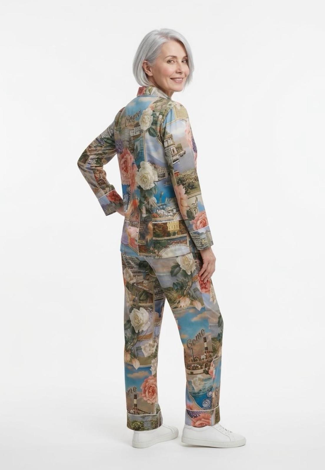 Giubbotto Donna in Cotone disegno Lago,Made in Italy