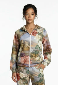 Giubbotto Donna in Cotone disegno Lago,Made in Italy