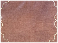 Tovagliette americane in 100% Lino ricamato Made in Italy  lavabili cm 40x cm 30
