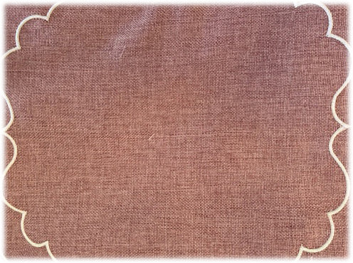 Tovagliette americane in 100% Lino ricamato Made in Italy  lavabili cm 40x cm 30