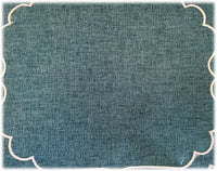 Tovagliette americane in 100% Lino ricamato Made in Italy  lavabili cm 40x cm 30