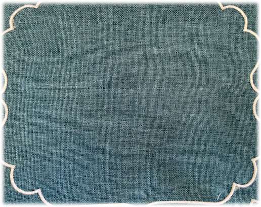Tovagliette americane in 100% Lino ricamato Made in Italy  lavabili cm 40x cm 30