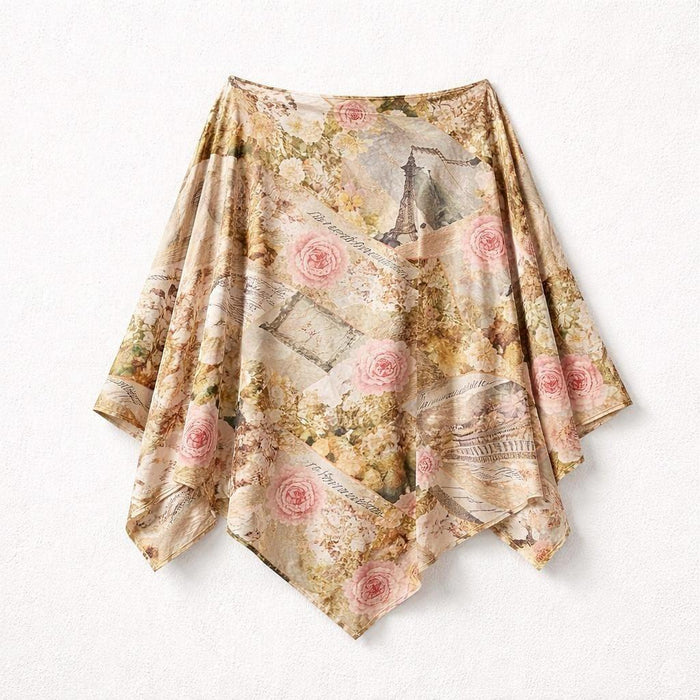 Poncho Donna in Voile Disegno Forte Made in ITALY