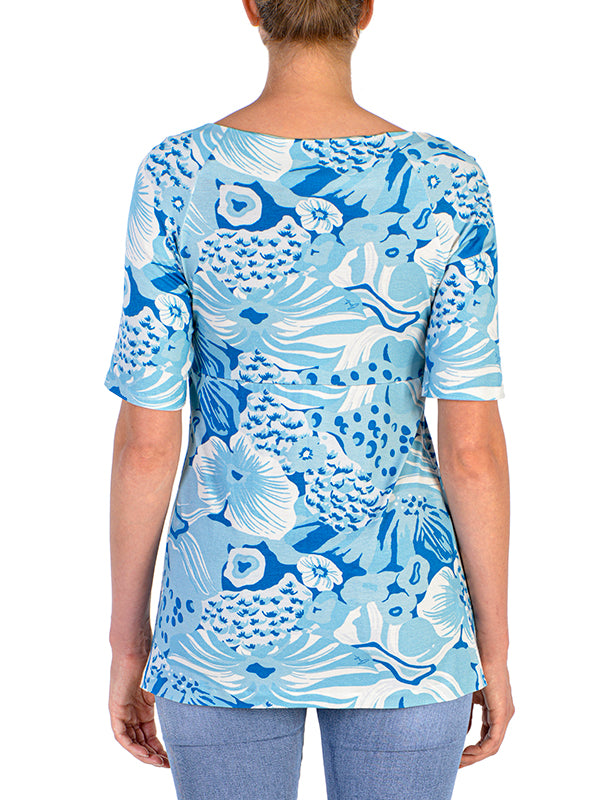 Blusa 501 - Garden Azzurro